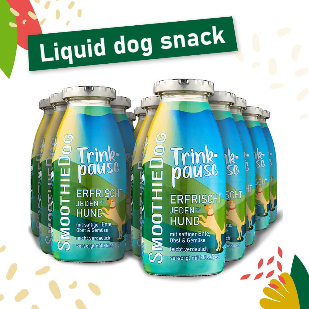 Smoothie pour chien au canard