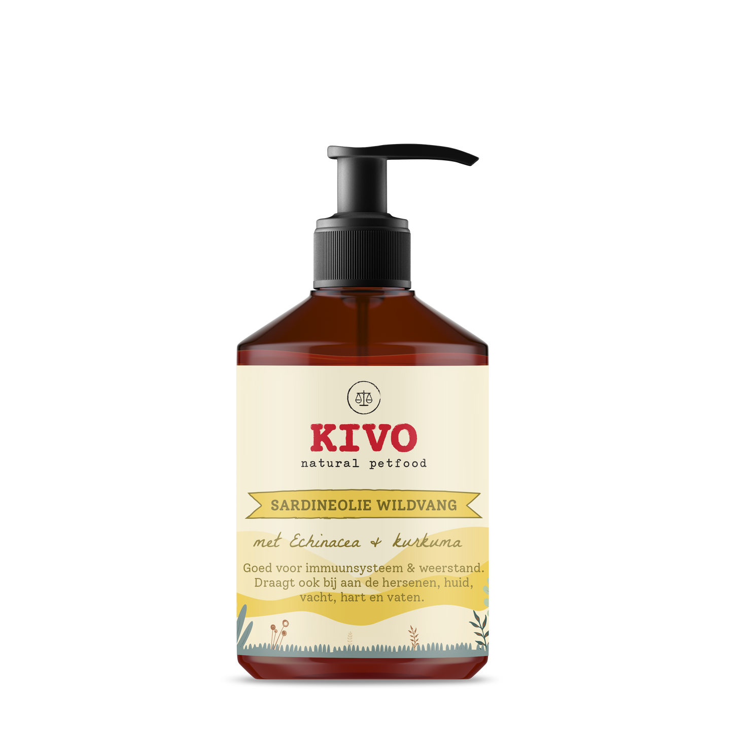 Huile de sardine - échinacée et curcuma - 500 ml