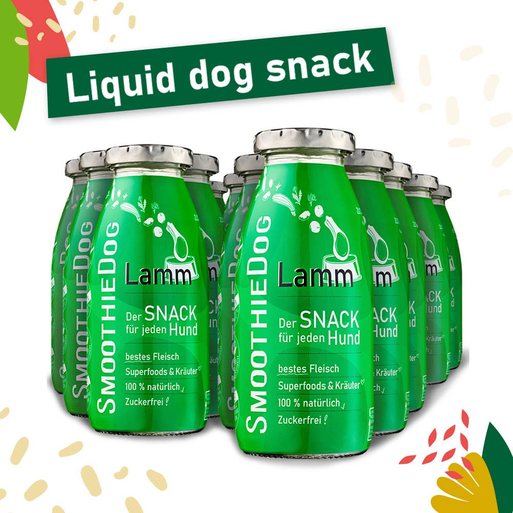 Smoothie pour chien à l'agneau