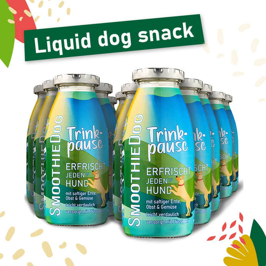Smoothie pour chien au canard
