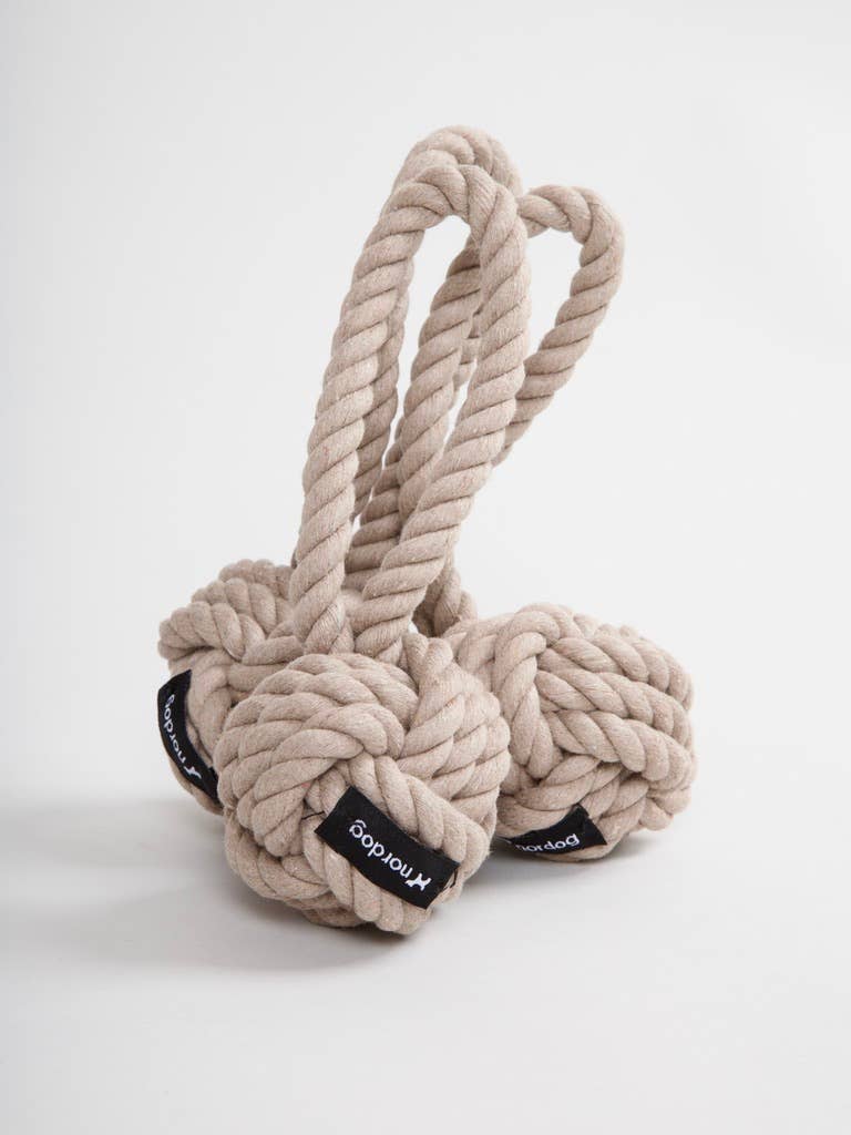 Jouet en corde taupe