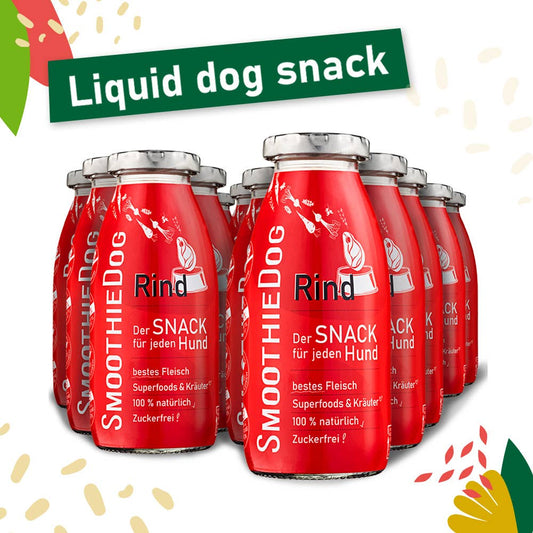 Smoothie pour chien au bœuf
