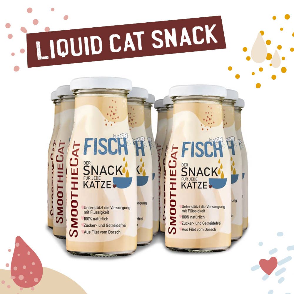 Smoothie pour chat au poisson